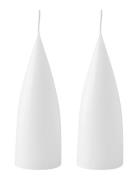 Hand Dipped C -Shaped Candles, 2 Pack Kunstindustrien White