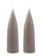 Hand Dipped C -Shaped Candles, 2 Pack Kunstindustrien Beige