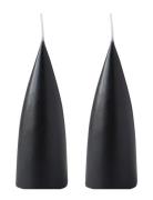 Hand Dipped C -Shaped Candles, 2 Pack Kunstindustrien Black