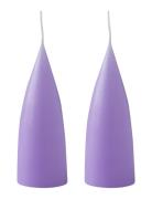 Hand Dipped C -Shaped Candles, 2 Pack Kunstindustrien Purple