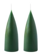 Hand Dipped C -Shaped Candles, 2 Pack Kunstindustrien Green