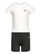 Sprt Collection Shorts And Tee Set Adidas Originals White
