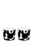 Unikko Coffee Cup 2Dl Without Holders 2Pieces Marimekko Home Black