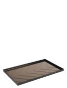 The Herringb Tray - Large Specktrum Brown