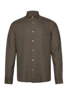 Bs Sevilla Casual Slim Fit Shirt Bruun & Stengade Khaki