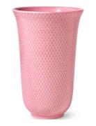 Rhombe Color Vase Lyngby Porcelæn Pink