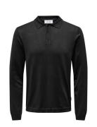 Onswyler Life Ls Polo Knit ONLY & SONS Black