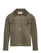 Konkiris Faux Suede Shirt Cs Otw Kids Only Green