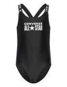 Cnvg 1 Pc Core Logo Swimsuit Converse Black