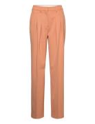 Wool Twill Pleated Straight Pant Calvin Klein Pink
