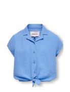 Kogthyra Capsleeve Knot Shirt Wvn Kids Only Blue