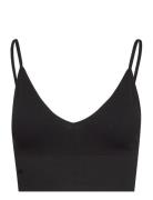 Onlvicky Rib Seamless V-Neck Top Noos ONLY Black