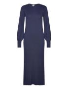 Vmvalor Ls 7/8 Knit Dress Vma Vero Moda Navy