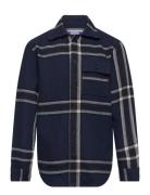 Jorblafri Check Overshirt Ls Jnr Jack & J S Navy