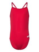 Girl's Team Swimsuit Challenge Solid Red Fandango- Arena Red