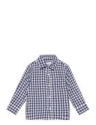 Slim-Fit Check Shirt Mango Blue