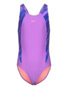 Girls Hyperboom Splice Muscleback Speedo Pink