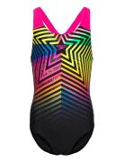 Girls Digital Placement Splashback Speedo Black