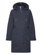 Essential Cotton Blend Parka Tommy Hilfiger Blue