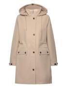 Essential Cotton Blend Parka Tommy Hilfiger Beige