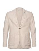 Cotton Linen Blazer Tom Tailor Beige