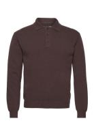 Marle L/S Polo Sweater-Brown Taikan Brown