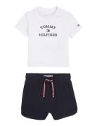 Baby Th Logo Short Set Tommy Hilfiger Patterned