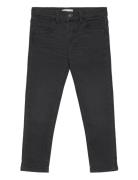 Cotton Skinny Jeans Mango Black