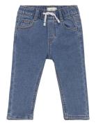 Drawstring Waist Jeans Mango Blue