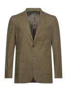 Cotton Linen Suit Blazer GANT Khaki