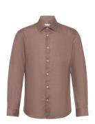 100% Linen Regular-Fit Shirt Mango Brown