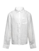 Reg. Linen Ls Bd Shirt GANT White