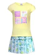 Set 2P Skirt + Ts Peppa Pig Patterned