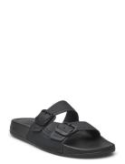 Iqushion Two-Bar Buckle Slides FitFlop Black