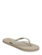 Flip Flops With Glitter Strap Rosemunde Beige