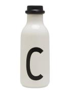 Water Bottle A-Z Design Letters White