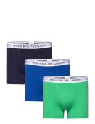Classic Stretch-Cotton Trunk 3-Pack Polo Ralph Lauren Underwear Blue