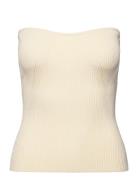 Enya Knitted Bustier Top Malina Cream