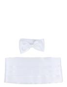 Polyester Cummerbund Set Portia 1924 White