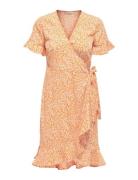 Onlolivia S/S Wrap Dress Wvn Noos ONLY Orange
