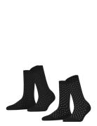 Fine Dot So 2P Esprit Socks Black