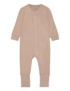 Nightsuit Ls Minymo Beige