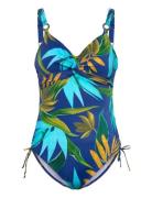 Pichola Uw Twist Front Swimsuit With Adjustable Leg Fantasie Patterned