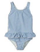 Amara Stripe Swimsuit Liewood Blue