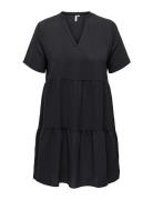 Carluxjoy 2/4 Knee Dress Aop ONLY Carmakoma Black