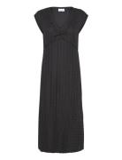 Visolira V-Neck Cap Sleeve Dress Vila Black