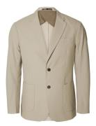 Slhreg-Smith Seersucker Blz Selected Homme Beige