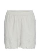 Pcalmina Mw Embroidery Shorts Bc Pieces Cream