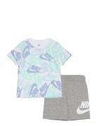 Nkb Nsw Toss Aop 2Pc Short Set Nike Grey