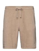 Slhrelax-Terry Shorts Ex Selected Homme Beige
